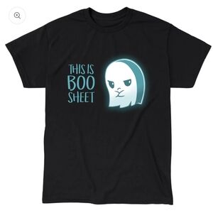 Tee Turtle Black Blue Ghost Halloween T-shirt size Medium